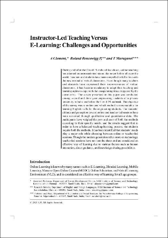 "E-learning challenges & solutions: Flexibility, accessibility, personalization"